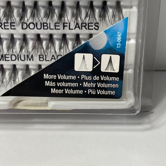 Ardell Lashes Double Individuals Knot Free Double Flares Medium Black Duralash - Picture 5 of 13